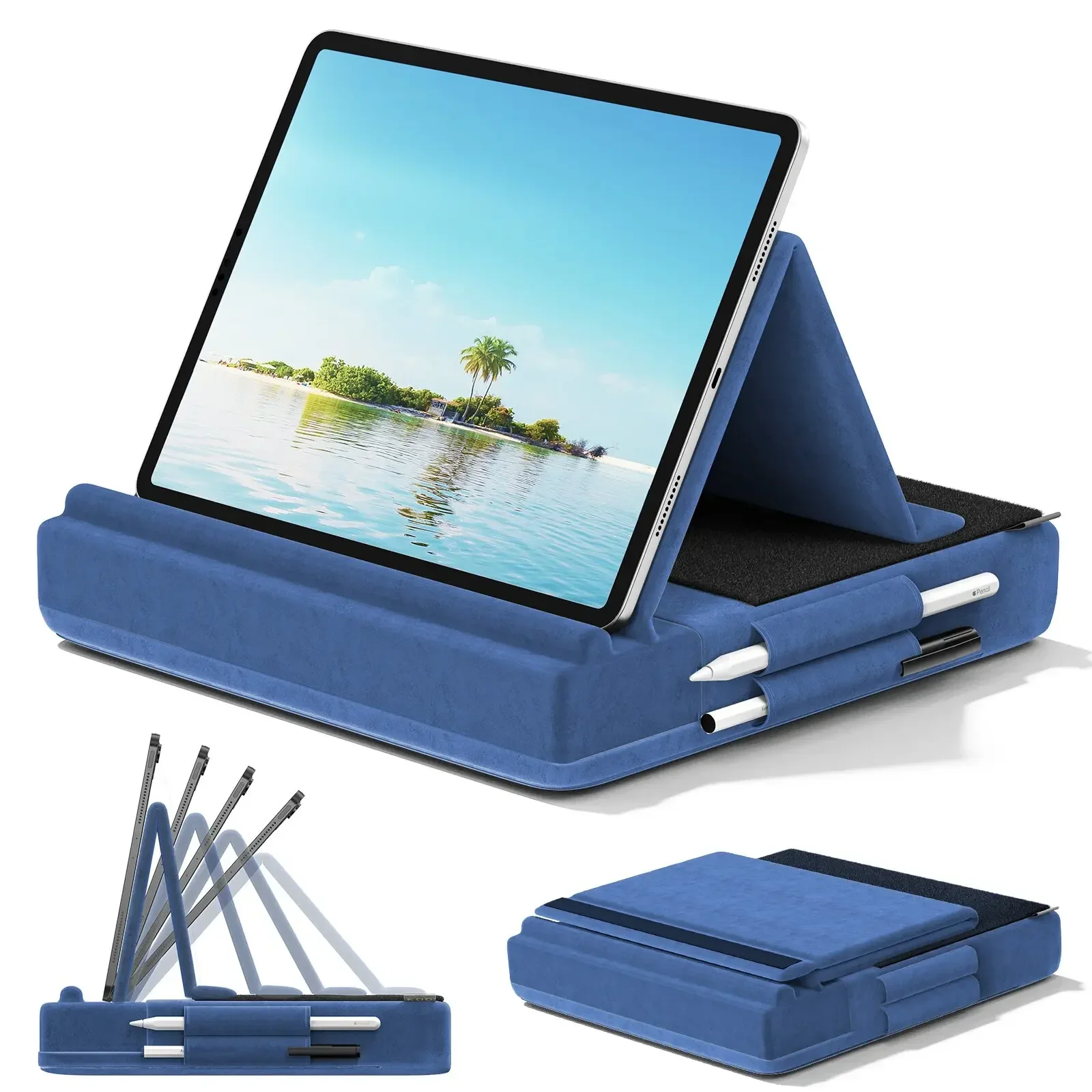 Desk Corner Mat - Verbesserter Tablet-Kissenständer mit mehreren Winkeln, Ipad-Halter