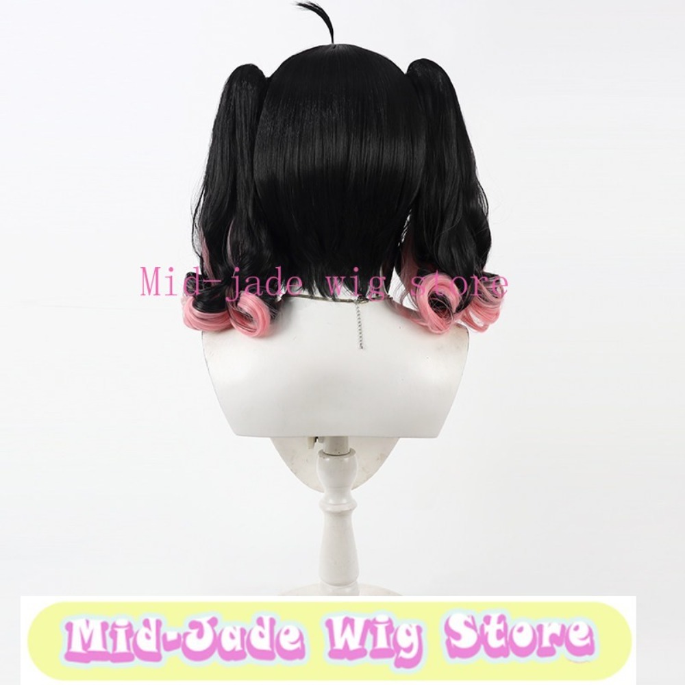 Gaming Accessories Korea - Nangong Wu Cosplay-Perücke, geteilte Doppelzöpfe, langes