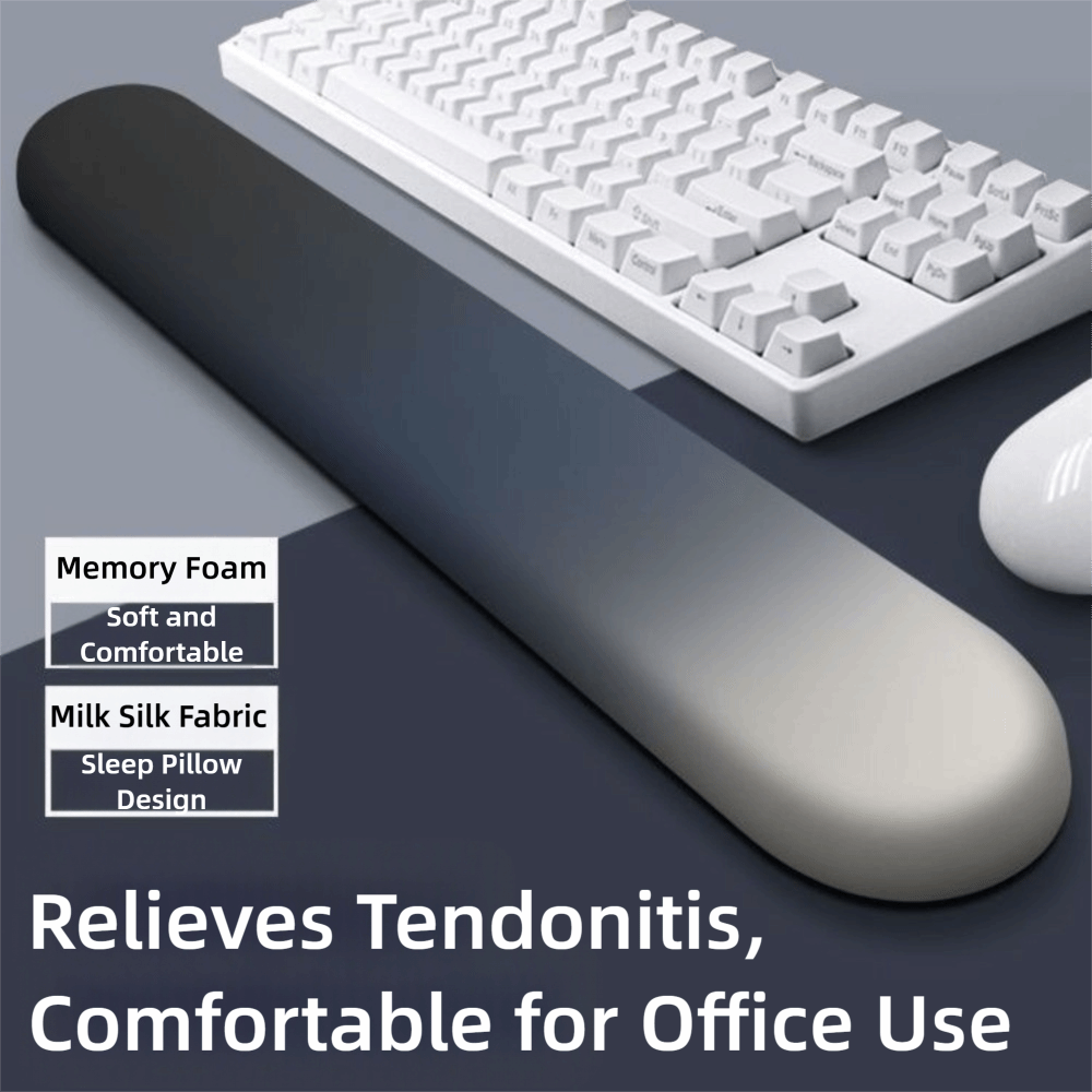 Desk Corner Mat - Neue Memory-Baumwoll-Tastatur-Handauflage mit Farbverlauf, komfortable Handgelenkstütze,