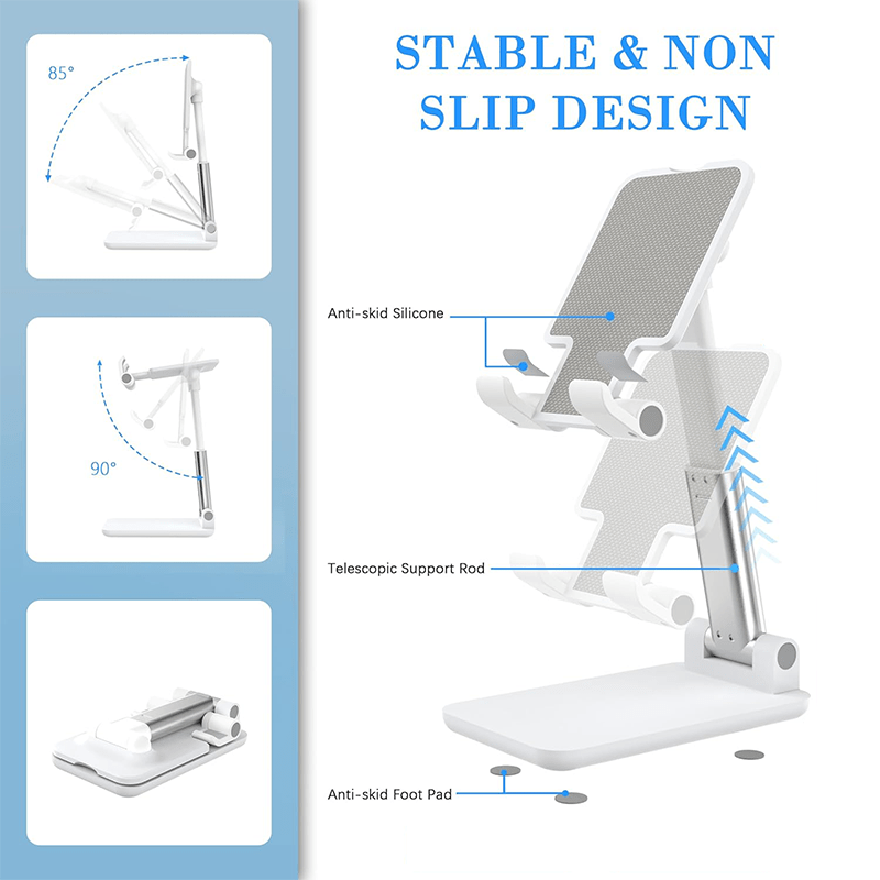 Desk Corner Mat - Handyhalterung mit Verstellbarem Winkel und Höhe,
