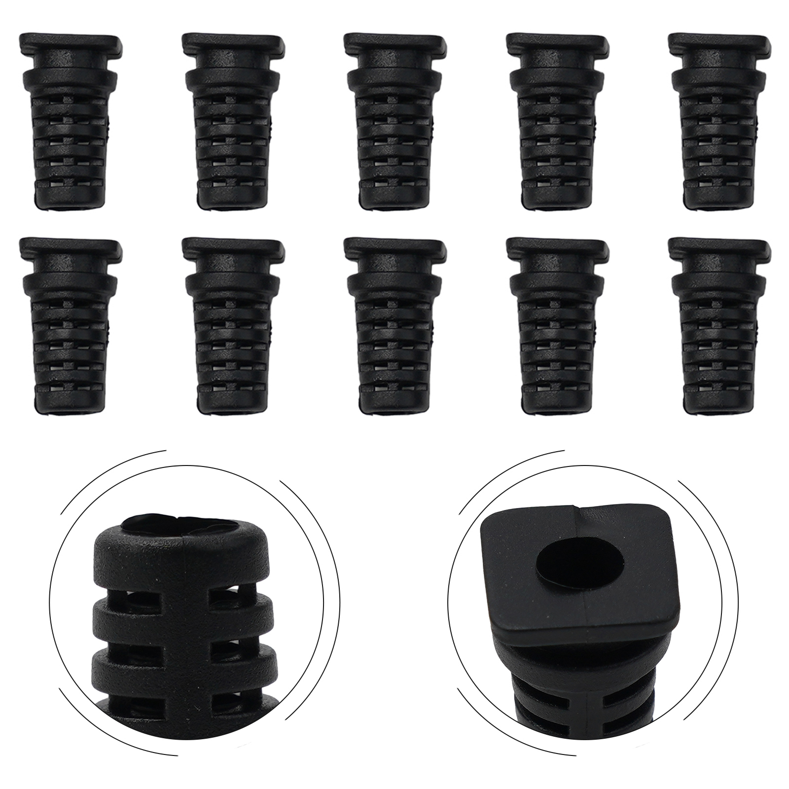 Sleeved Cable Kit - 10PCS Kabelverschraubung Stecker Kit Gummi Zugentlastung