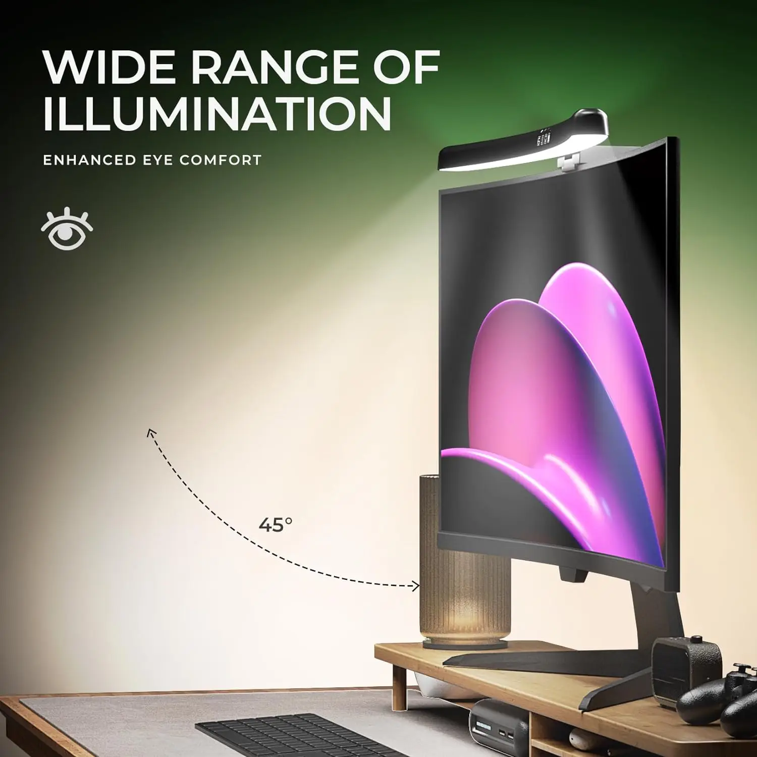 Monitor Licht Bar Gebogen mit  – Gaming Accessories Led Bewertung und Preis