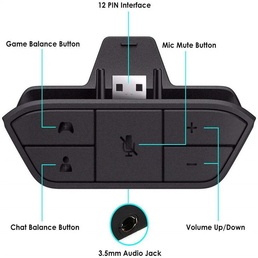 Stereo-Headset-Adapter für Xbo – Gaming Controllers Xbox Accessories Bewertung und Preis