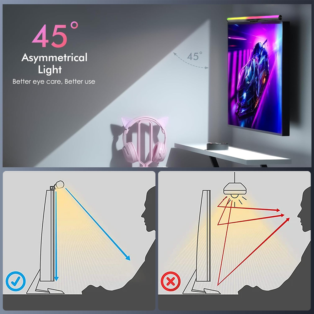 Bildschirm-Hängelampe Monitor- – Gaming Accessories Led Bewertung und Preis