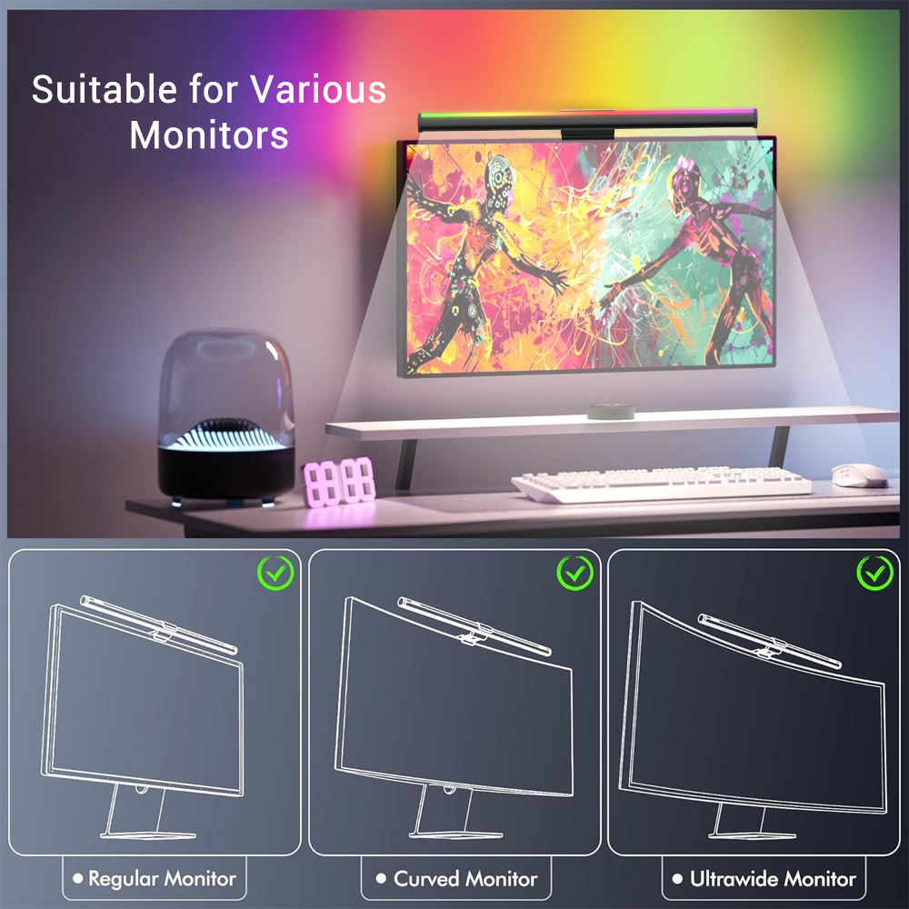 Bildschirm-Hängelampe Monitor- – Gaming Accessories Led Bewertung und Preis