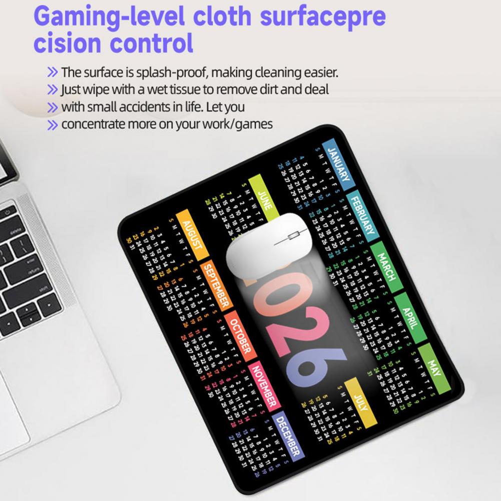 2026-Kalender-Mauspad, wasserd – Gaming Accessories For Desk Bewertung und Preis