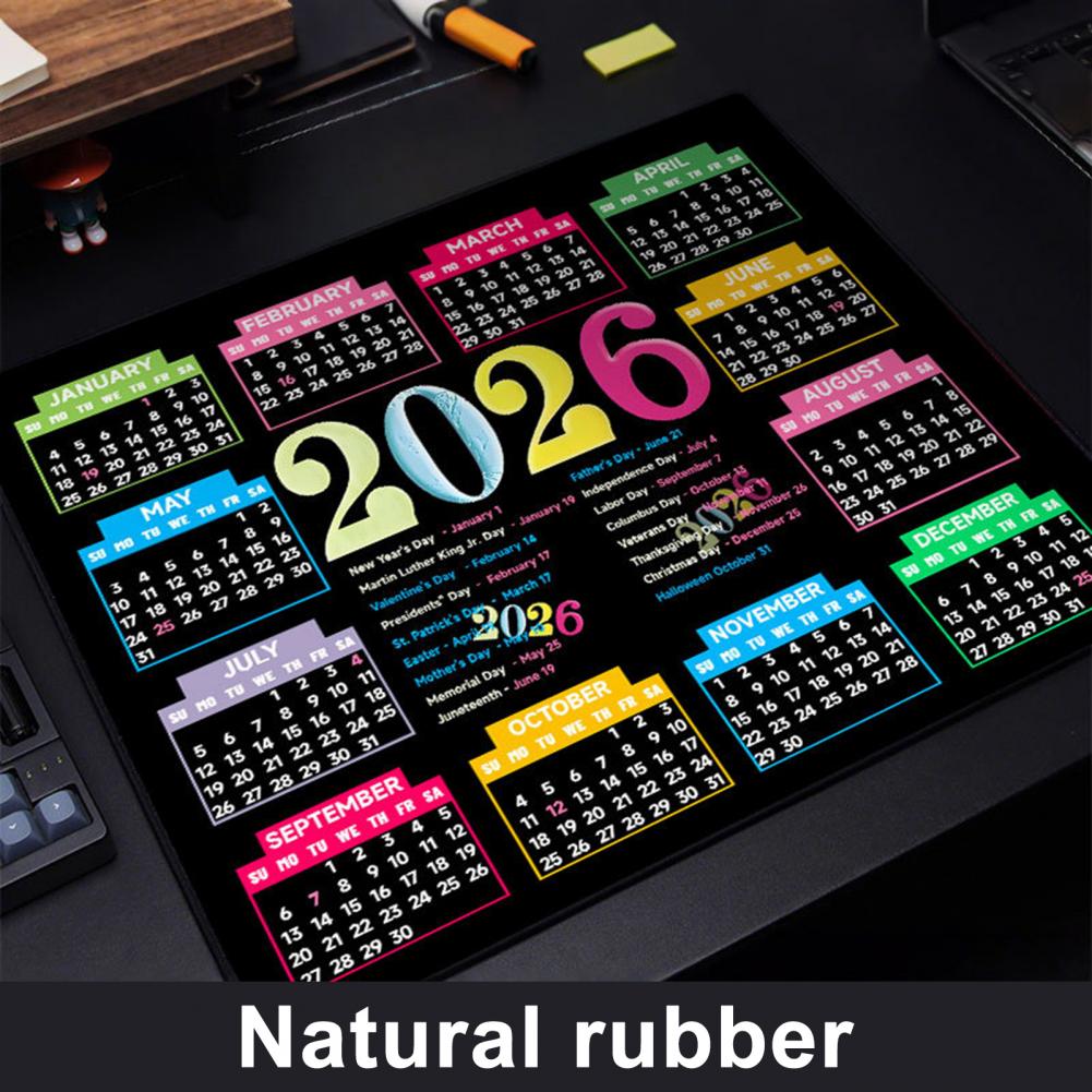 2026-Kalender-Mauspad, wasserd – Gaming Accessories For Desk Bewertung und Preis