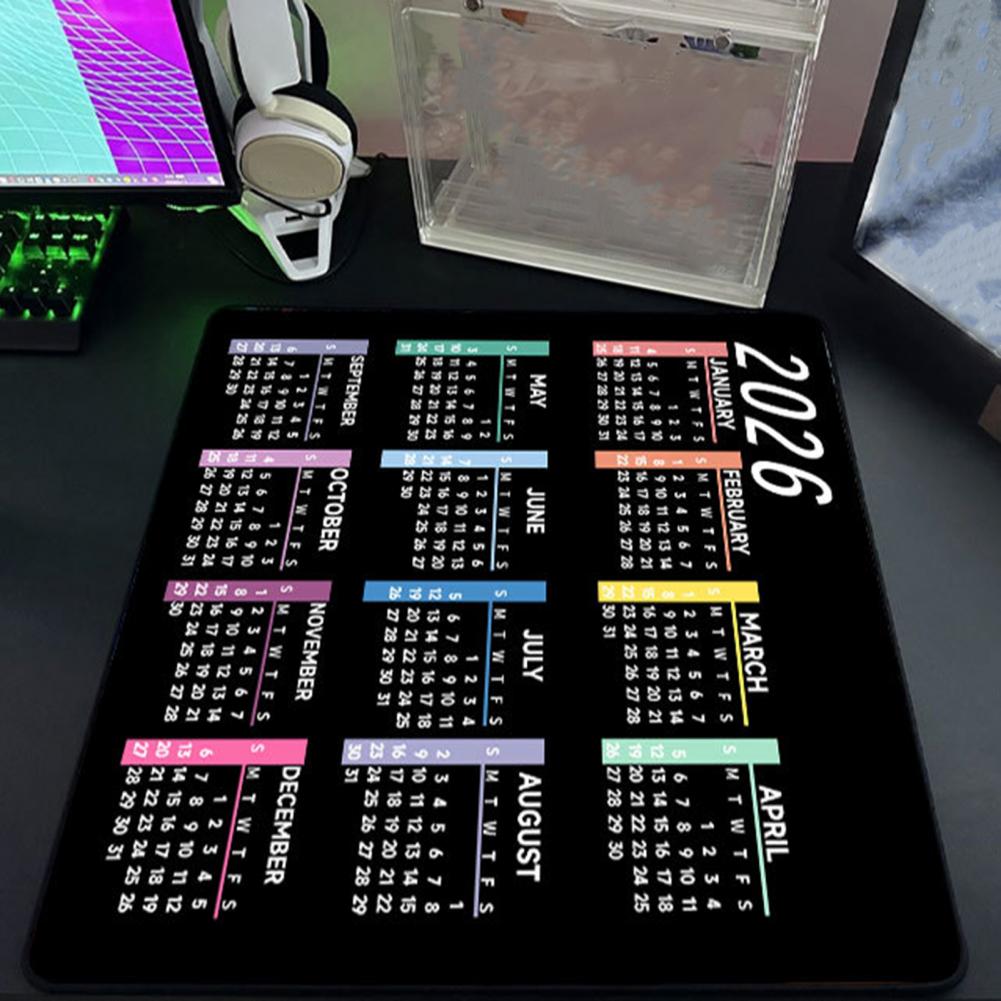 2026-Kalender-Mauspad, wasserd – Gaming Accessories For Desk Bewertung und Preis
