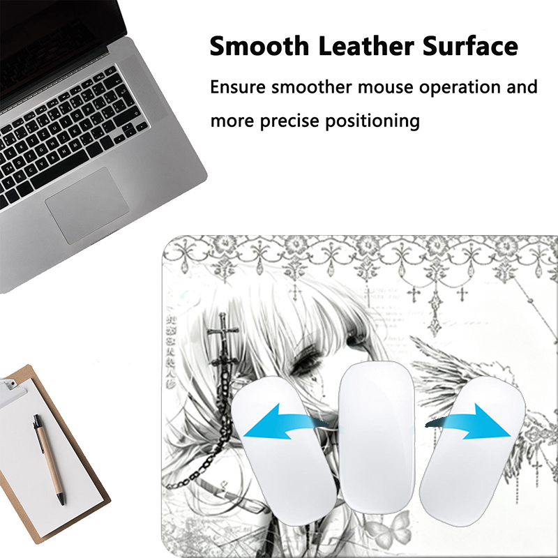 Leder-Mauspad Schwarz Weiß Ani – Gaming Accessories For Desk Bewertung und Preis
